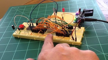 Project:65 8-bit computer running its first program
