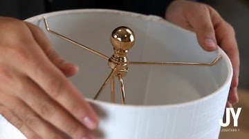 How To Fix A Bent Harp And A Crooked Lamp Shade Issue | JONATHAN Y Table Lamps