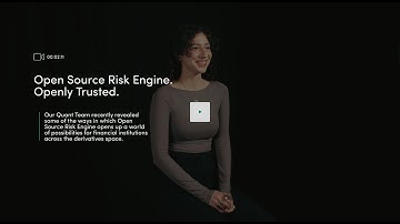 Open Source Risk Engine. Openly Trusted