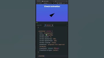 Check Animation in CSS