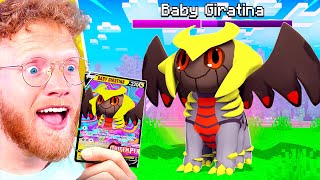 I Opened BABY POKEMON PACKS to get GOD POKEMON in MINECRAFT!