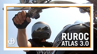 Ruroc Atlas 3.0 Core Bluetooth Motorcycle Helmet Review on my Harley Davidson Softail Deluxe #ruroc