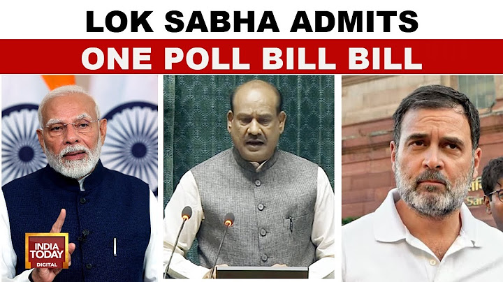 One Nation, One Election Bill Admitted At Lok Sabha After E-Voting | India Today
