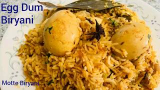 ಮೊಟ್ಟೆ ದಮ್ ಬಿರಿಯಾನಿ I Egg Dum Biryani Recipe in Kannada
