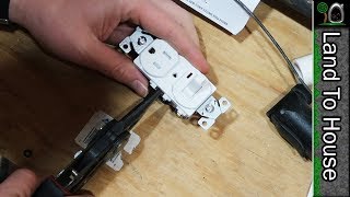 switch and outlet combo install - build a workshop #41