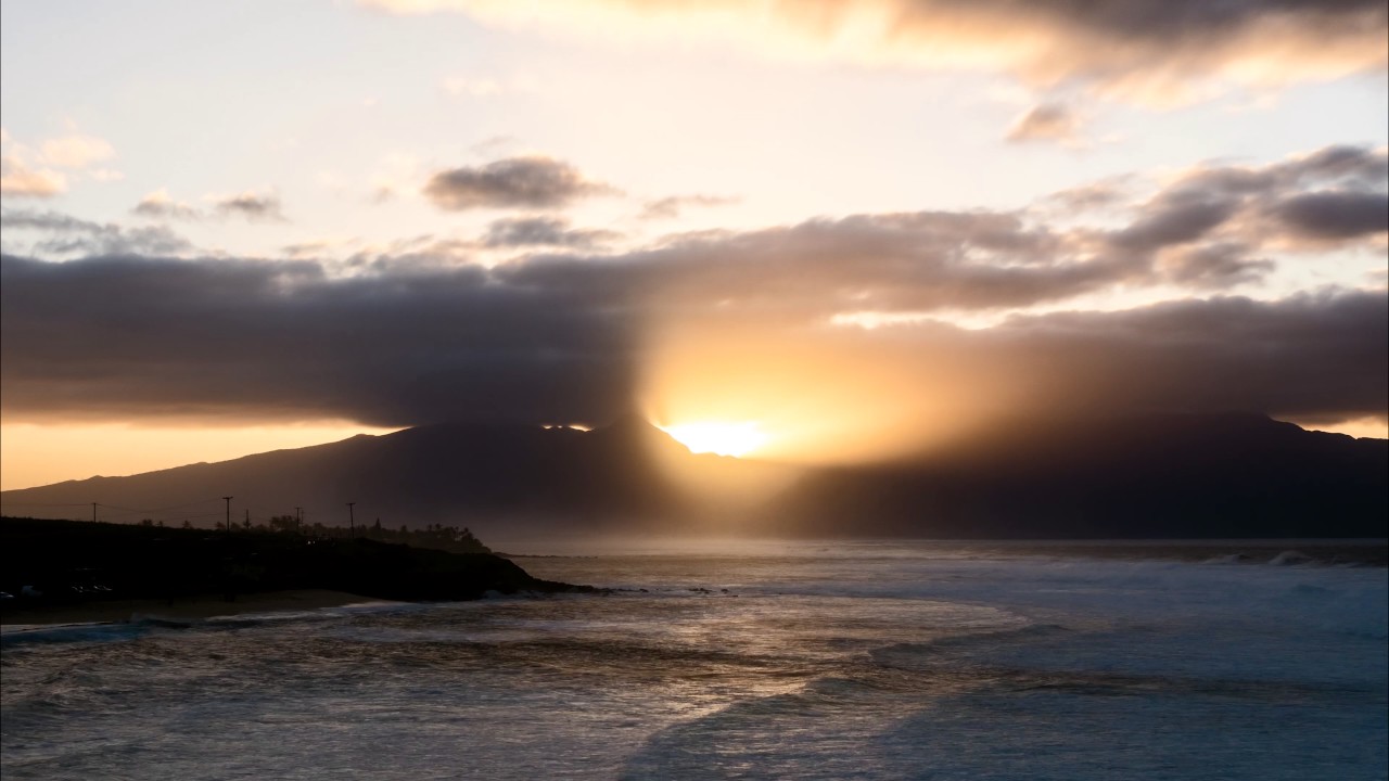 maui sunset time lapse