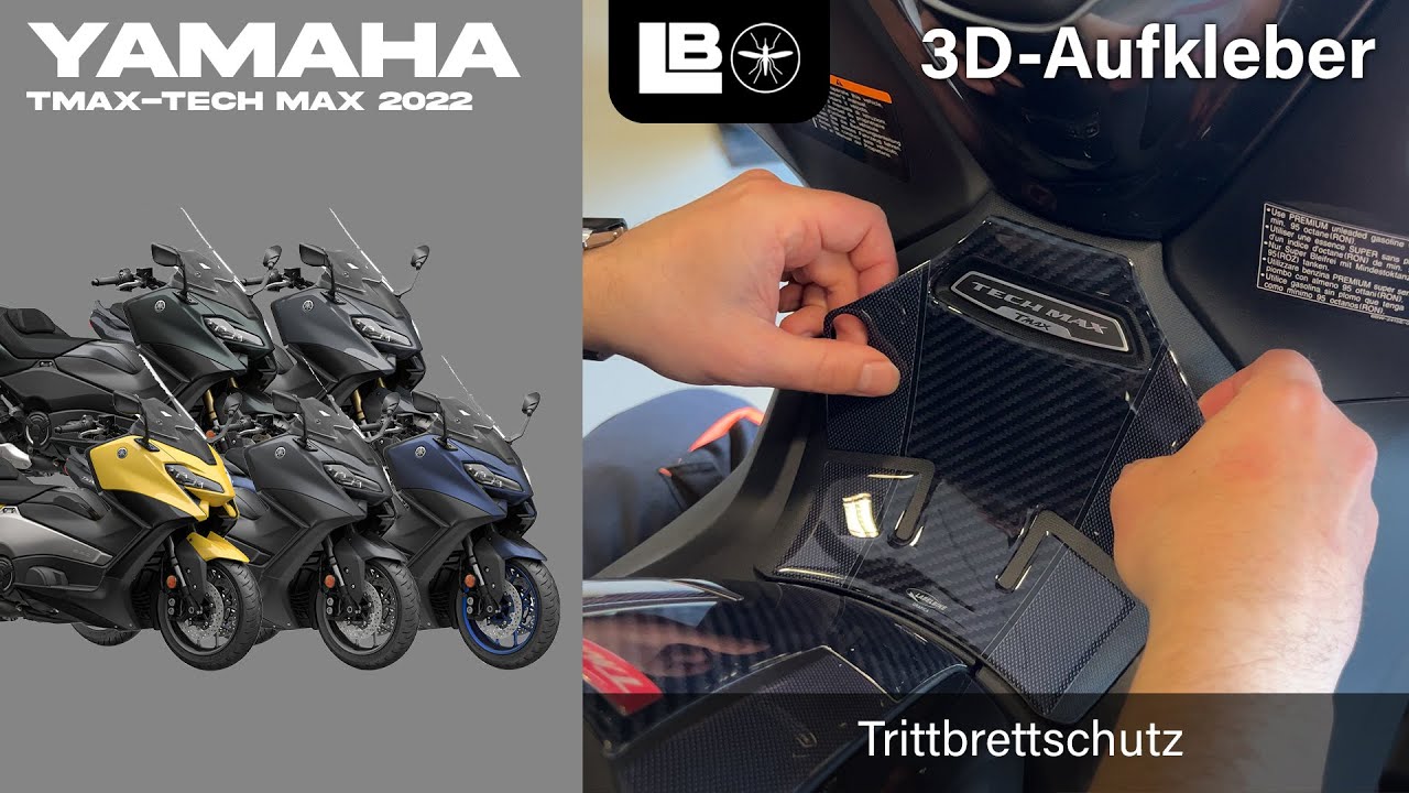Labelbike Stickers 3D Résine Pour Yamaha X Max 300 - Protections Poignées Résistantes Eau/Froid/Rayures - Fabriqués En Italie