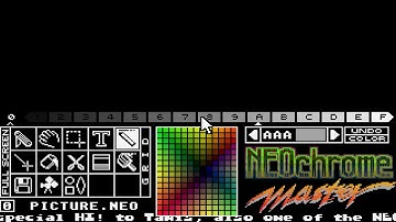ATARI ST UTILITY PAINT DRAW PROGRAM NEOchrome Master v2 28 1
