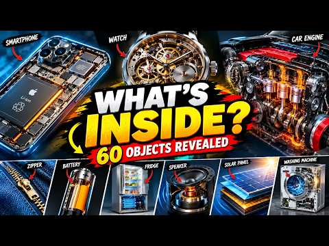 60 Everyday Objects Revealed! 🤯 What Happens Inside Them? | 3D Animation