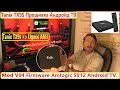 Tanix TX9S = Ugoos AM3 Андройд ТВ Mod V0.4 Firmware Amlogic S912 Android TV. Прошивка BOX Android.