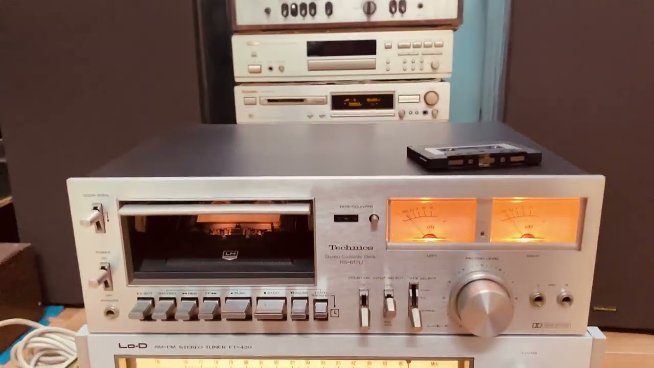 ラジオ・コンポ Technics RS-617U Technics Deck RS-617U Amplifier SU-2500 Tuner ST-2500 (1978) - YouTube