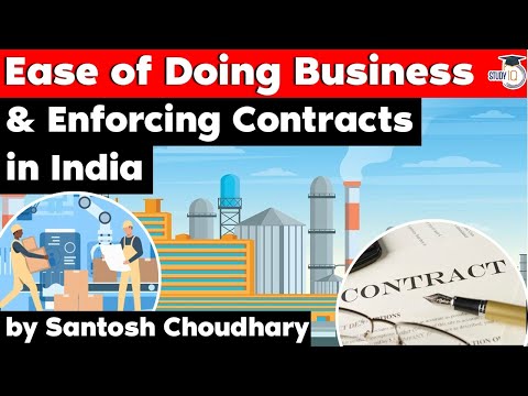 Ease of Doing Business - Why India needs to pay attention to Enforcement of Contracts? Economy UPSC