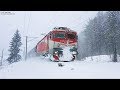 Trenuri prin ninsoare în Sinaia / Trains in a Winter Storm in Sinaia