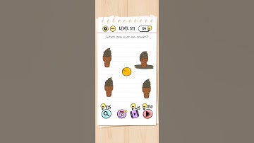 Brain Test Level 311 Which one is an ice cream? Gameplay Solution Walkthrough