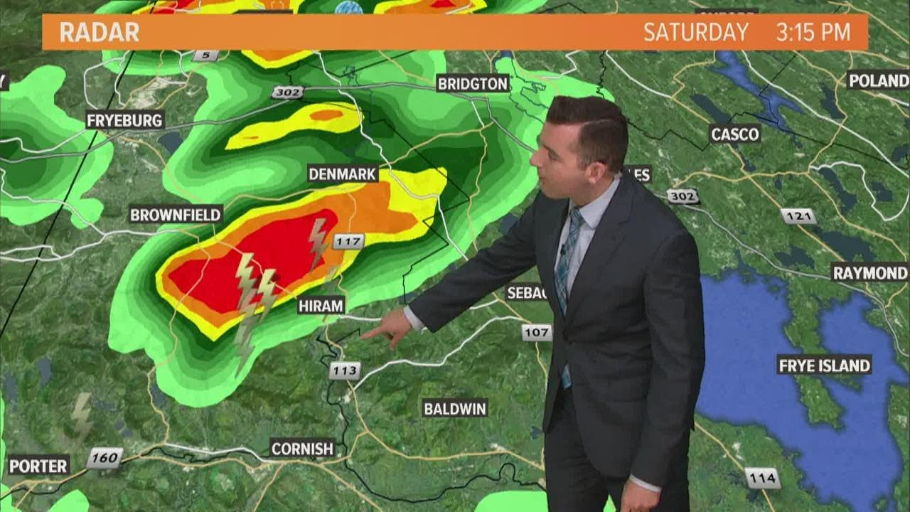 Tornado hits western Maine Saturday afternoon - YouTube