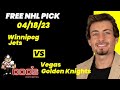 NHL Pick - Winnipeg Jets vs Vegas Golden Knights Prediction, 4/18/2023 Free Best Bets & Odds