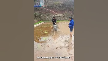 Two rows manual rice planter free training