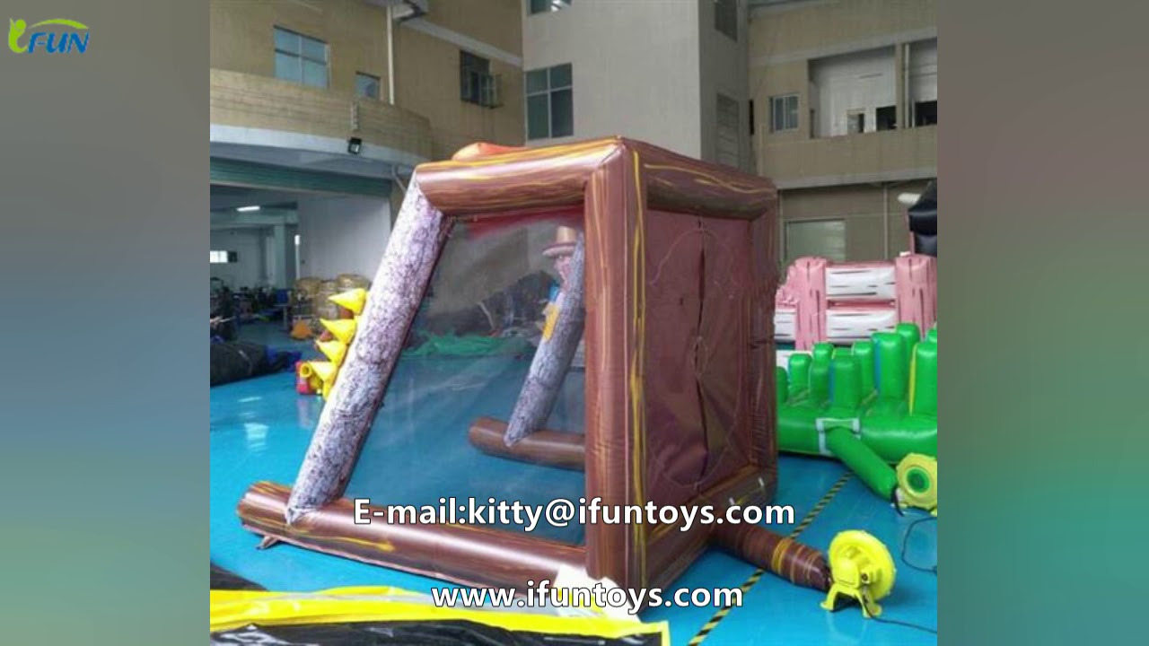 Interactive Inflatable Axe Throwing Game / Tossing Axe Sticky Games