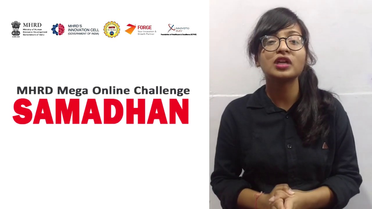 MHRD Samadhan : e-Ration #Covid-19 Solution Challenge - YouTube