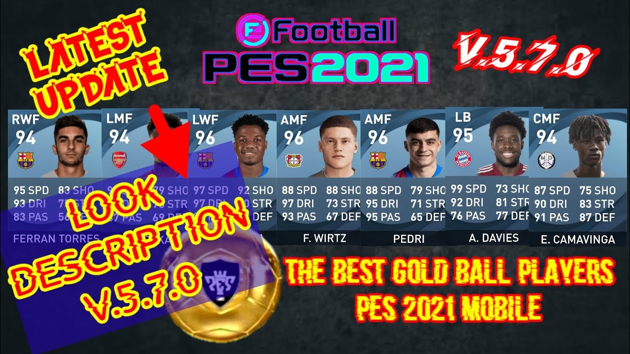 THE BEST ALL GOLD BALL PLAYER PES 2021