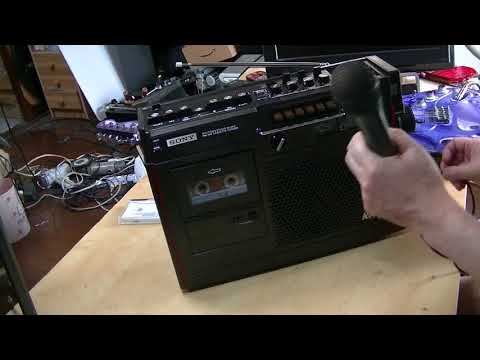 SONY 1976年ラジカセ CF-9000を修理完了 その7 - YouTube