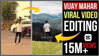 Vijay Mahar Viral Video Editing Tutorial Capcut | Insta Viral Vijay Mahar Video editing