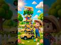 Farmer Boy Builds the Tallest Toy Car Tower! 🚗🚕😱 | Funny 3D Kids Animation | Farmer3DUSA #shorts