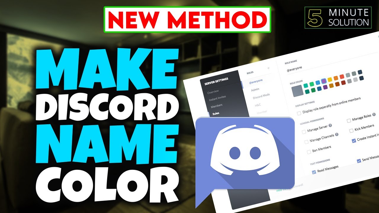 Change name & chat text color and custom profile backgrounds – Discord