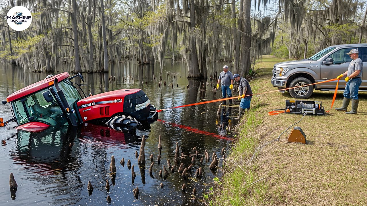 Unbelievable Tractor Stuck in Mud Moments | Extreme Heavy Equipment fails #41