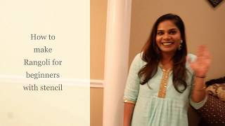 DIWALI 2019 | How to make Rangoli for beginners with Stencil screenshot 5