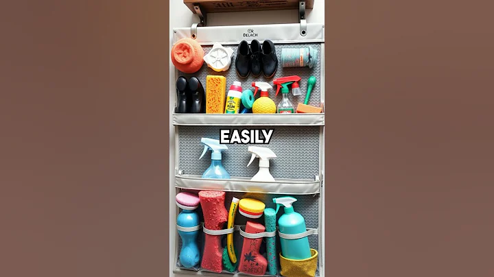 Using a Hanging Shoe Organizer for Cleaning Supplies
