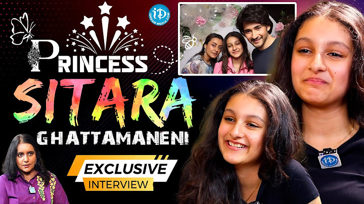 Sitara Ghattamaneni Exclusive Interview With Swapna | Mahesh Babu | Namrata Shirodkar | iD VIP