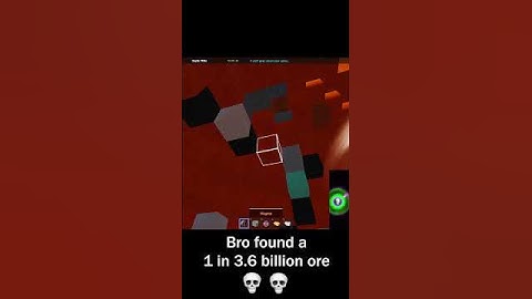 Bro Found a 1 in 3.6 Billion Ore 💀💀 #roblox #RExReincarnated #shorts