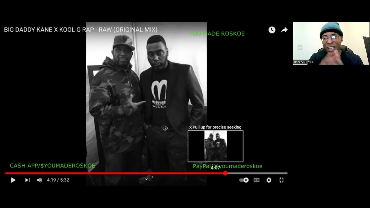 Big Daddy Kane f. Kool G Rap - RAW (Original Mix/5 Minutes Of Death)  Reaction #bigdaddykane #music