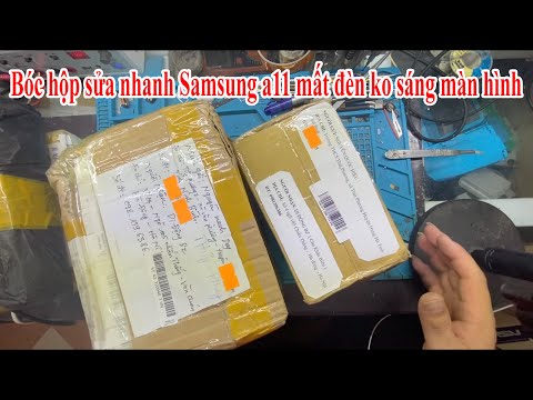 Video Bóc hộp sửa nhanh Samsung a11 mất đèn ko lên màn của... - youtube