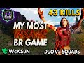 My MOST INSANE Duo vs Squads Match | 43 Kills | Call of Duty Mobile: Battle Royale