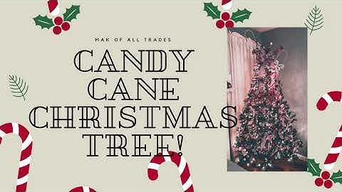 CANDY CANE THEMED CHRISTMAS TREE!