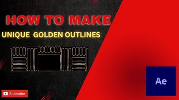 How To Make Unique Gold Outlines In After Effects @vfxmehra