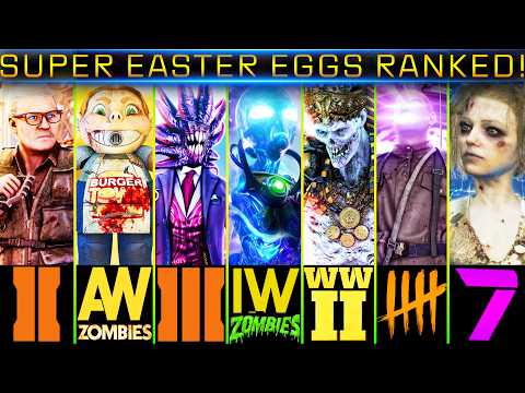 ALL 7 ZOMBIES SUPER EASTER EGGS RANKED from WORSE to BEST!! (Call of Duty)