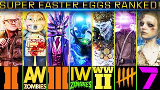 ALL 7 ZOMBIES SUPER EASTER EGGS RANKED from WORSE to BEST!! (Call of Duty)