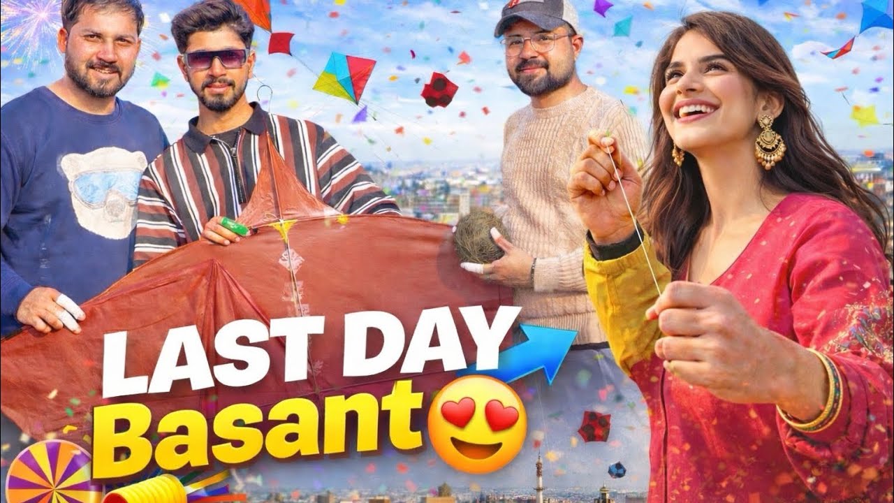 Last Day Basant 😍🪁 | Masti on Peak 😂🙈 #foryou #friends #rajabfamily #youtube 