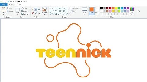 How to draw a new TeenNick logo using MS Paint | How to draw on your computer