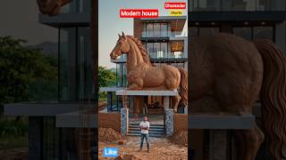 Mitti se bana Horse 🐎 Luxury House 😱 #shorts