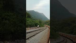 train monson monsoon indianrailways travel  nature railway waterfall vlog rain ?????