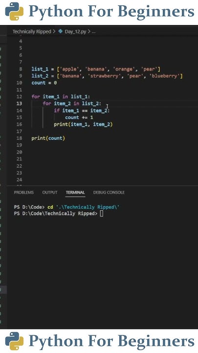 How To Create A Nested For Loop In Python | Python For Beginners - YouTube