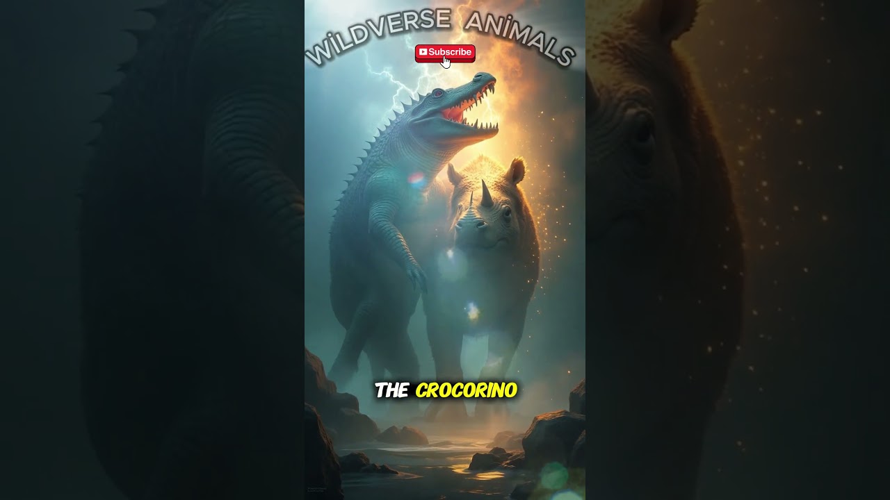 Epic Battle of Crocodile & Rhino Turns into Mythical Creature | Fantasy Animal Story 🐊 