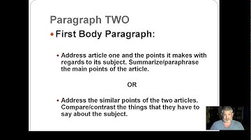 ENG 101: The Five Paragraph Synthesis
