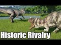 Allosaurus VS Ceratosaurus Historic Rivalry - Jurassic World Evolution