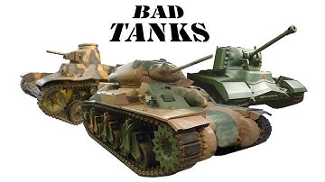 Een matige tank, een nutteloze tank, en de slechtste tank ter wereld