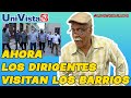 Ruperto y los dirigentes que andan de visita por los barrios